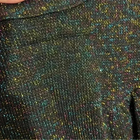 ANTHROPOLOGIE EVA FRANCO Black Sparkle Ruffle Long sleeve women Sweater | size S - Picture 7 of 12